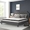 Flash Furniture King Size Dk Gray Fabric Platform Bed w/ Mattress SL-BM10-16-GG - alternate 1